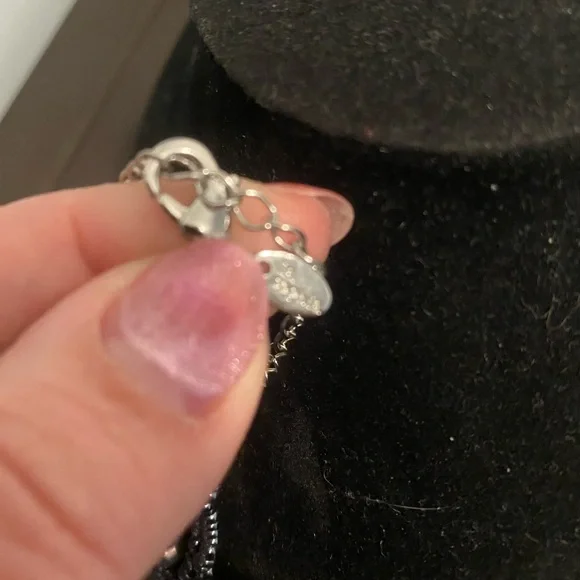 Lia Sophia Elegant Multi-Strand Black and Brown Mother of Pearl Necklace - Picture 4 of 4